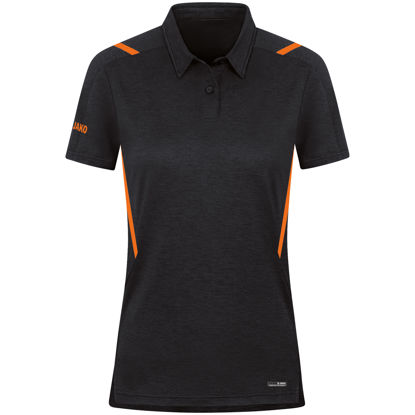Afbeeldingen van Polo Challenge zwart gemeleerd/fluo oranje